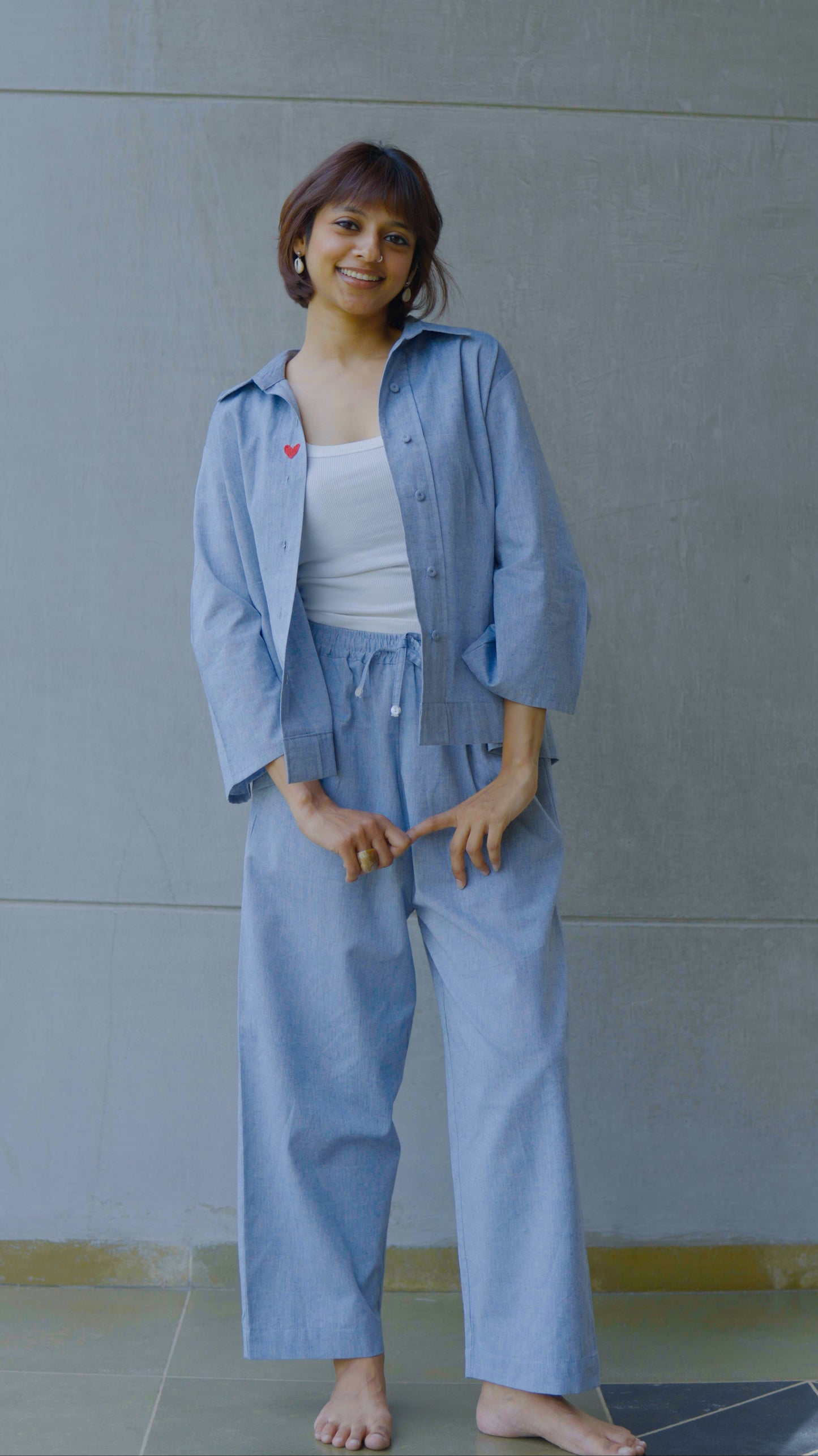 Sky Blue Heart Shirt