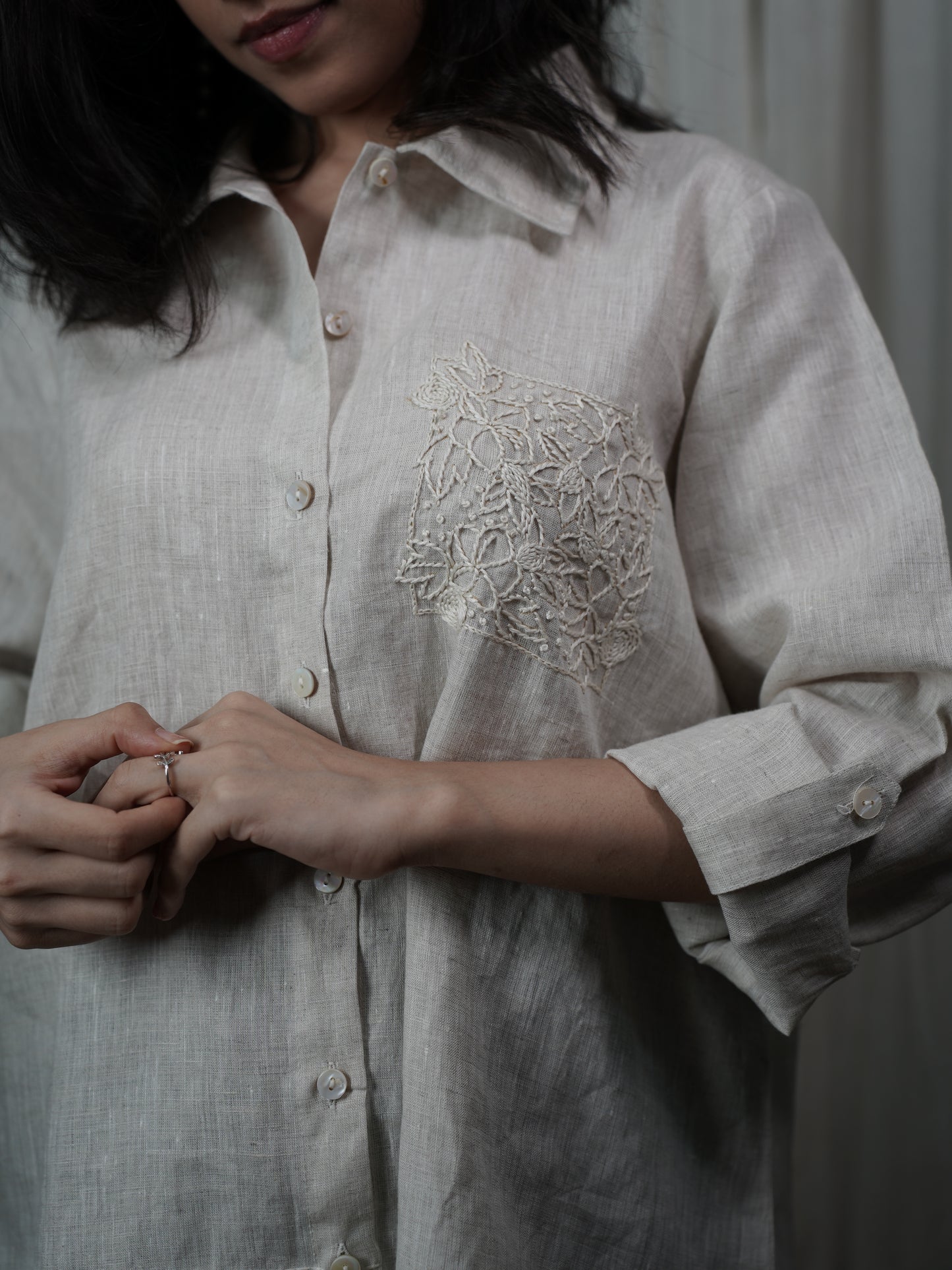 embroidered shirt