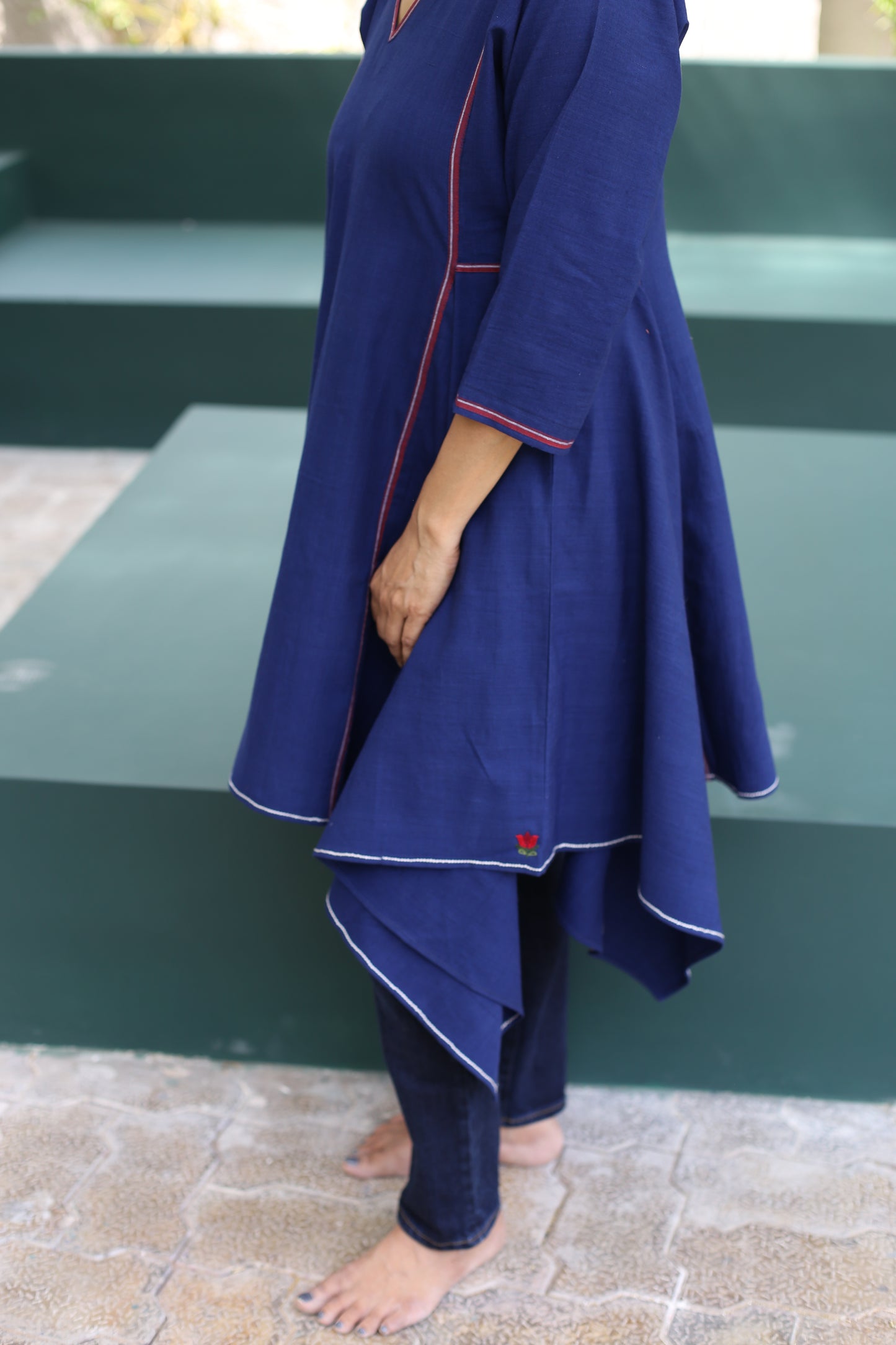 Kala cotton kalidar kurta