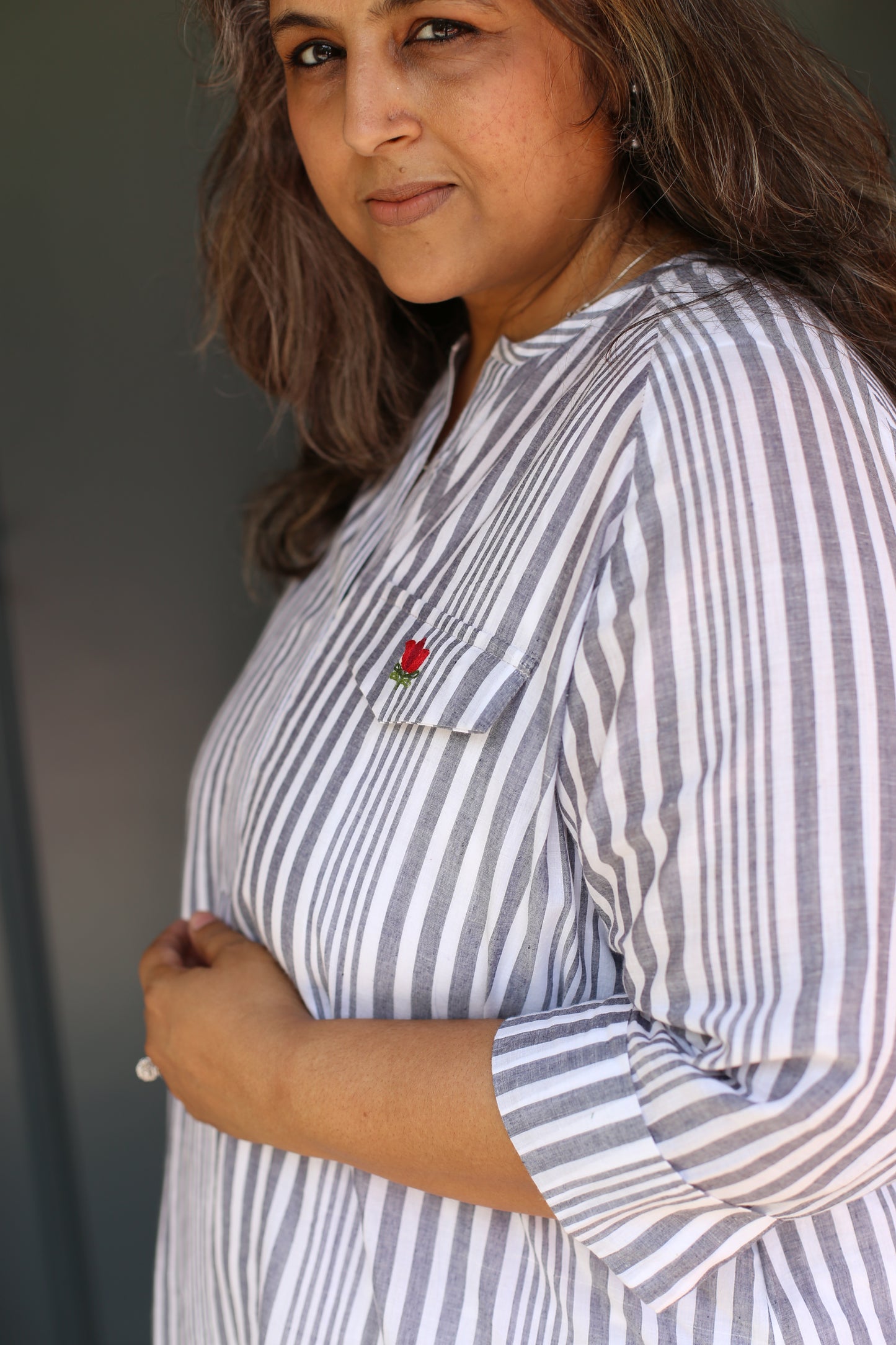 A line dress with pocket