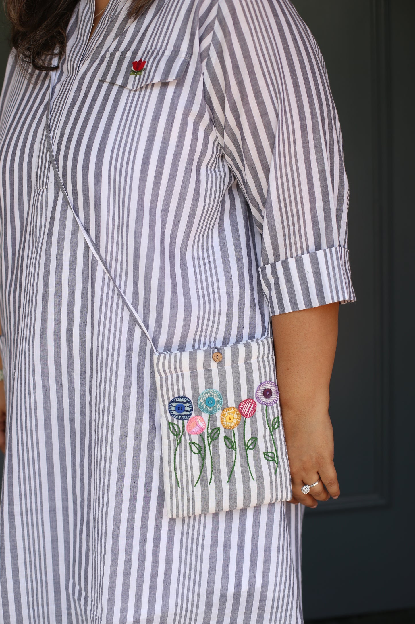 A line dress with pocket