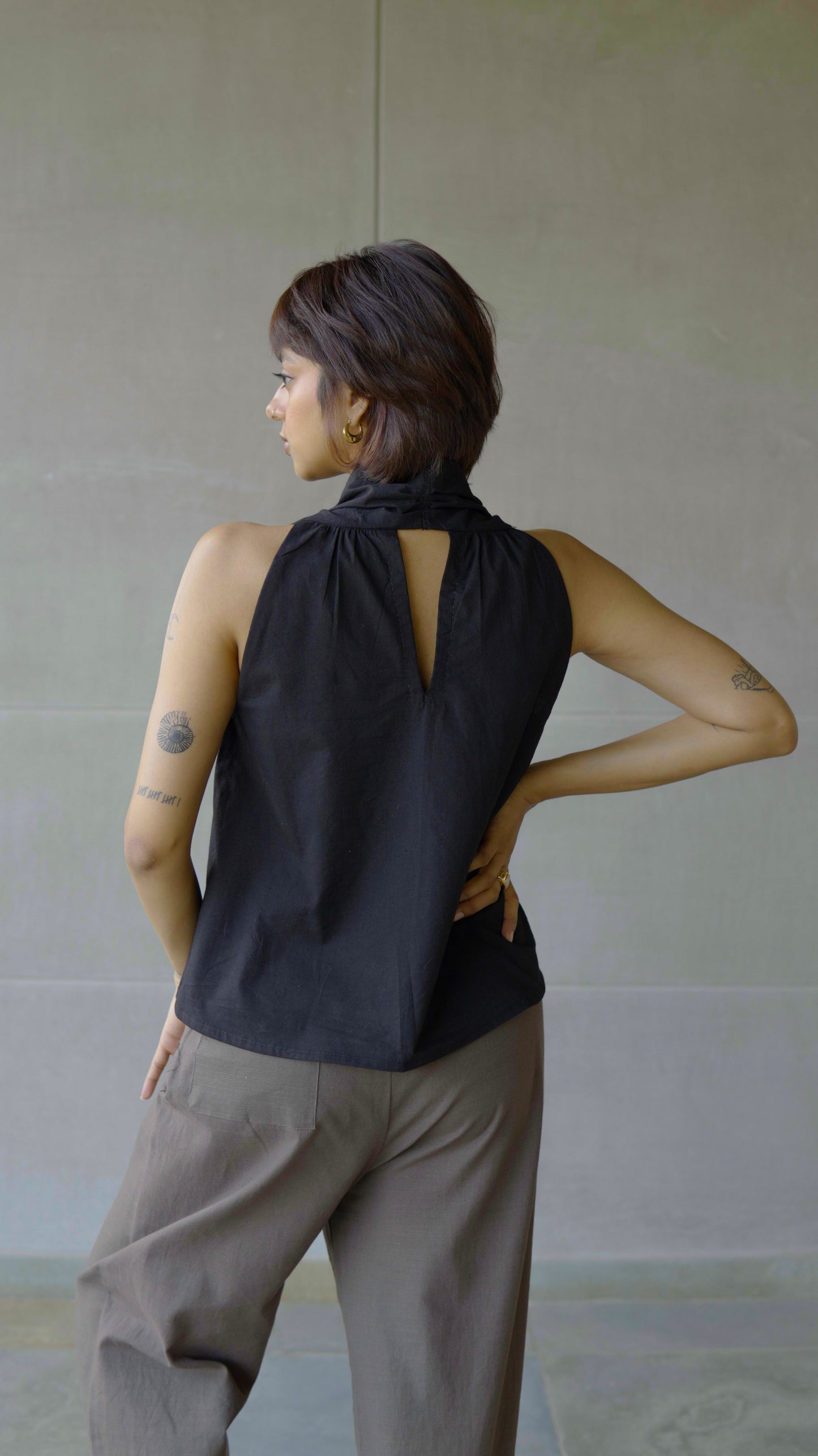 Black Halter Top