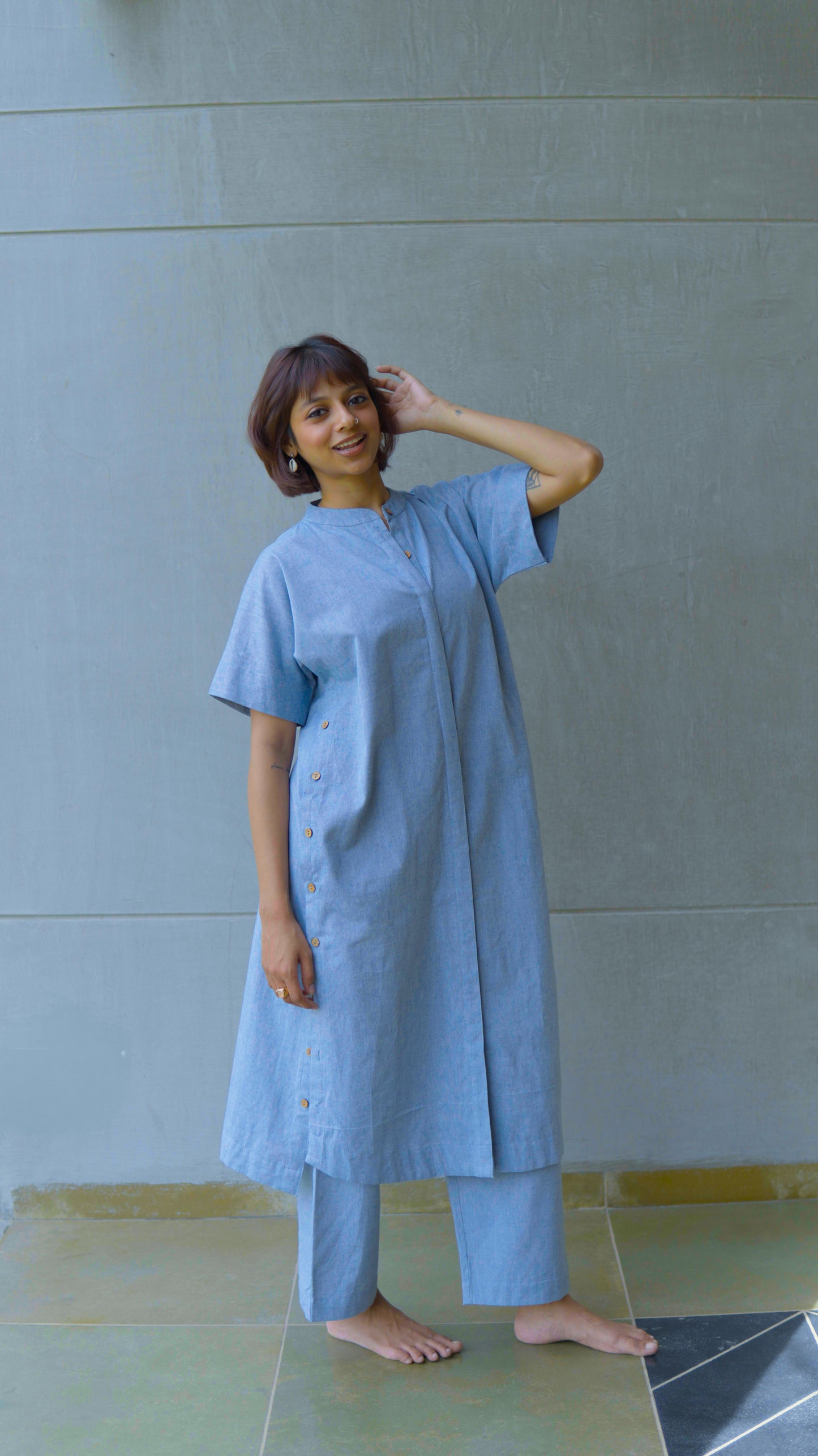 Sky Blue Tunic Dress