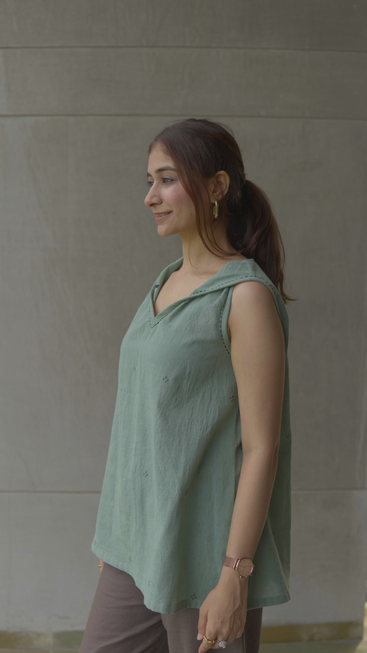Twisted Jamdani Top