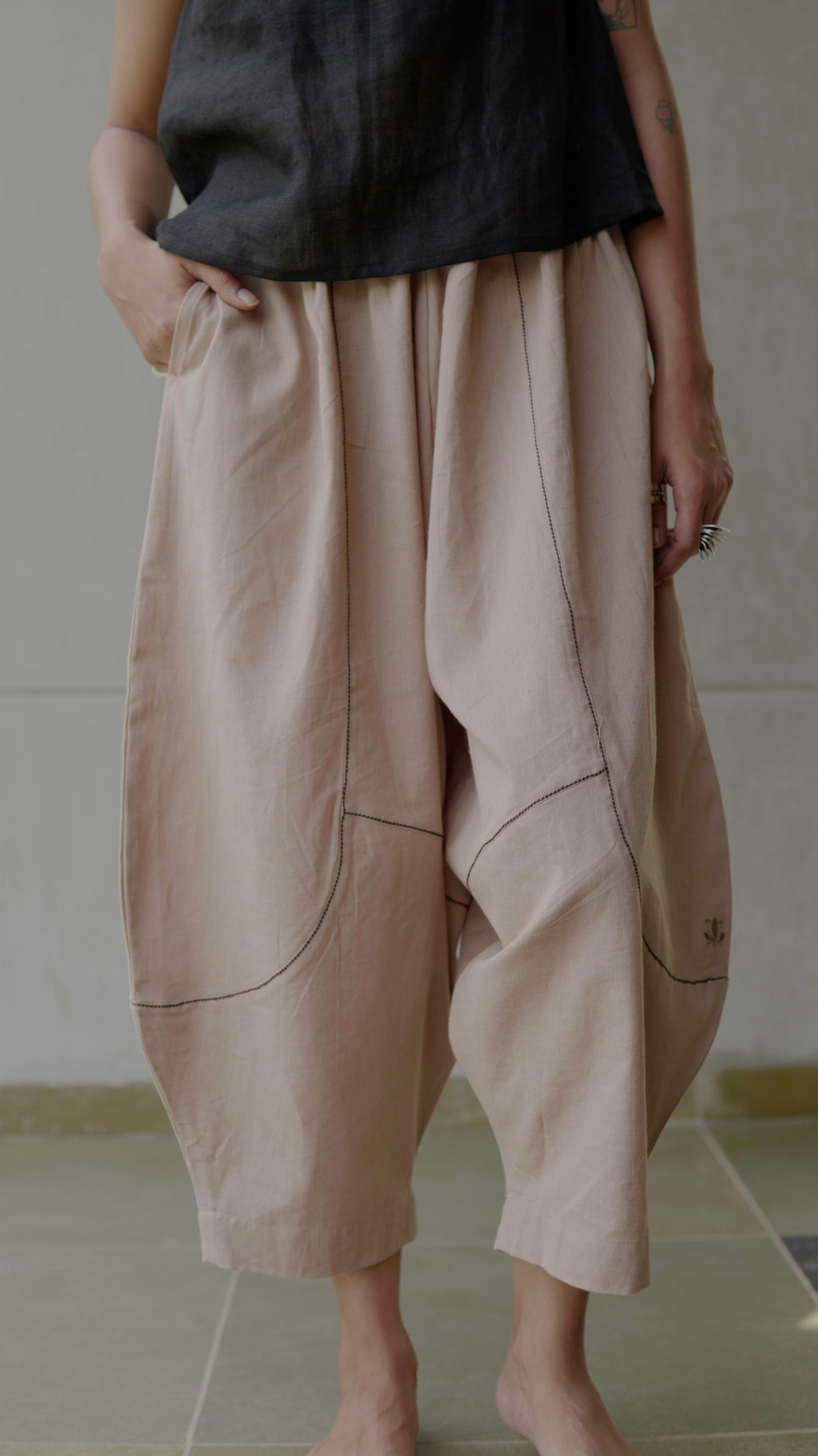 Beige Dhoti