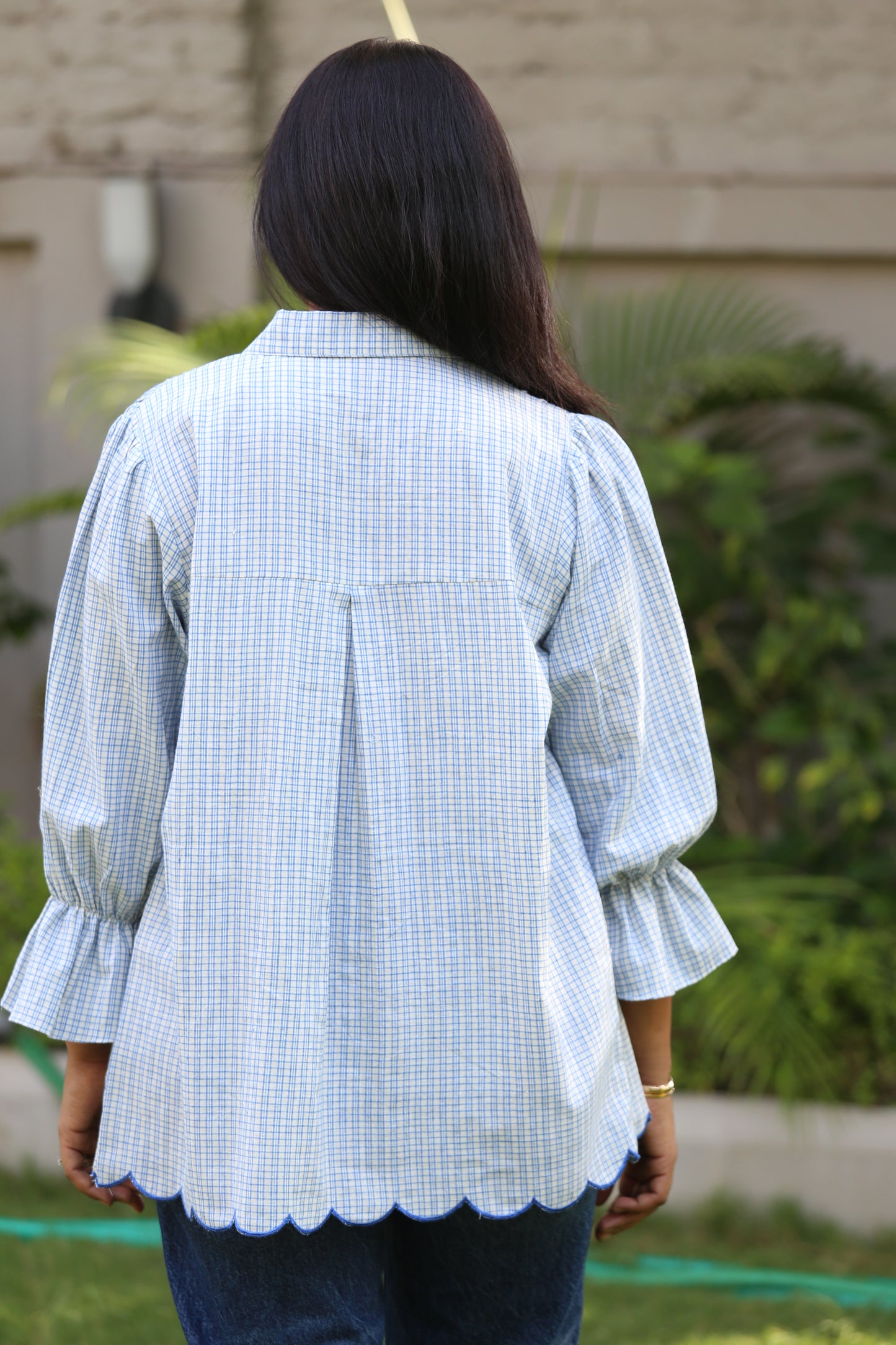 Top with smock details