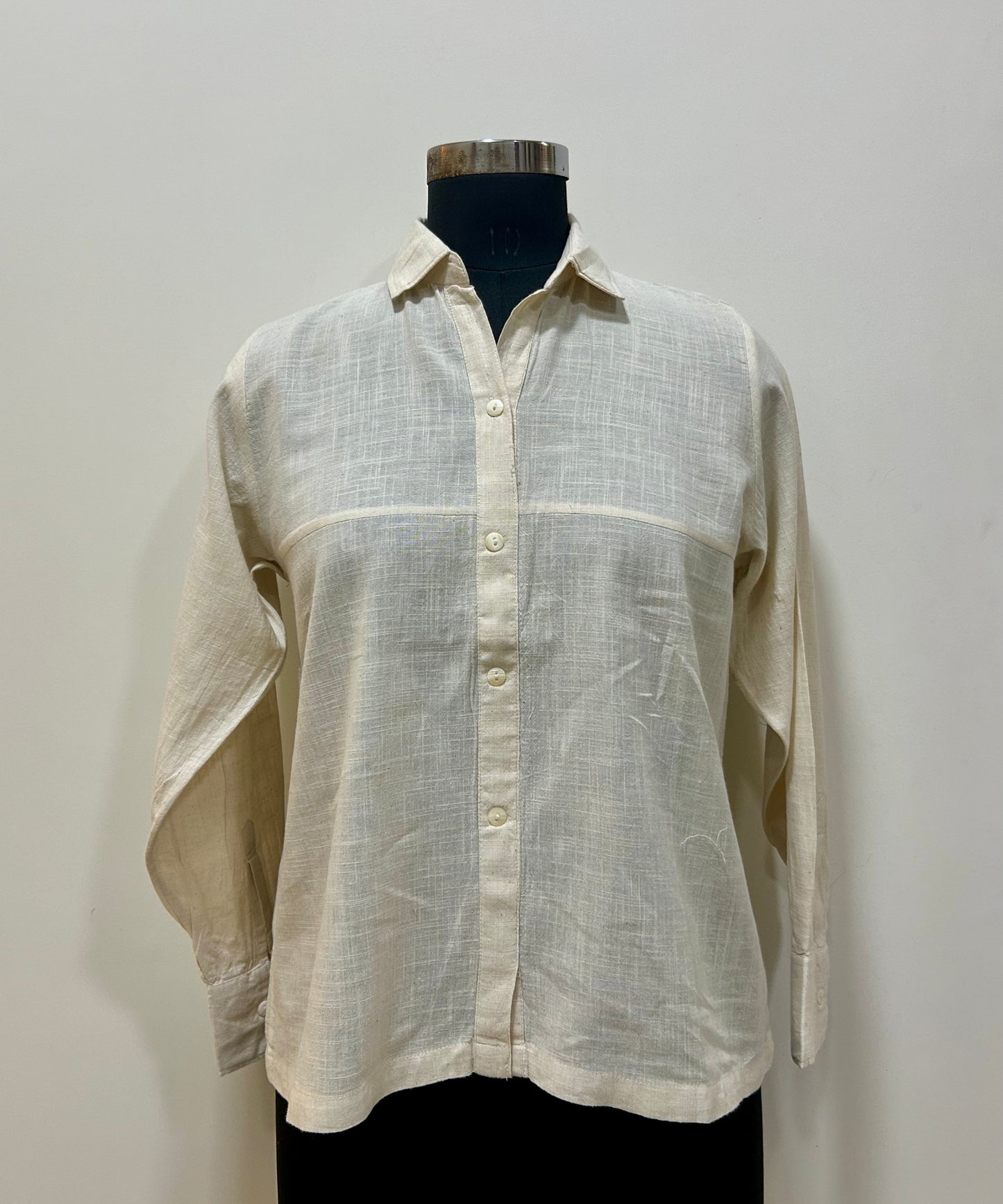 Anti Fit Off White Cotton Shirt