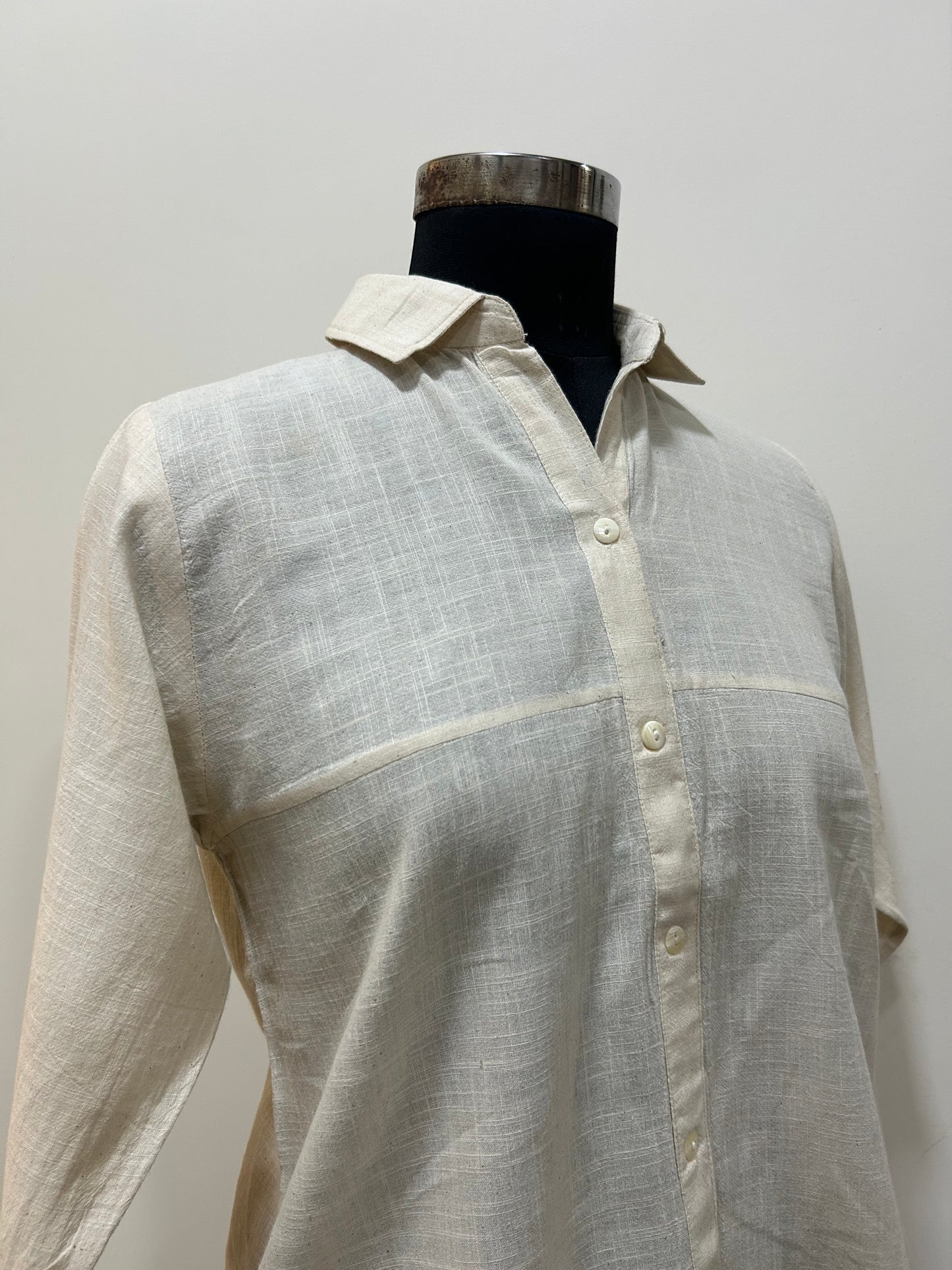 Anti Fit Off White Cotton Shirt