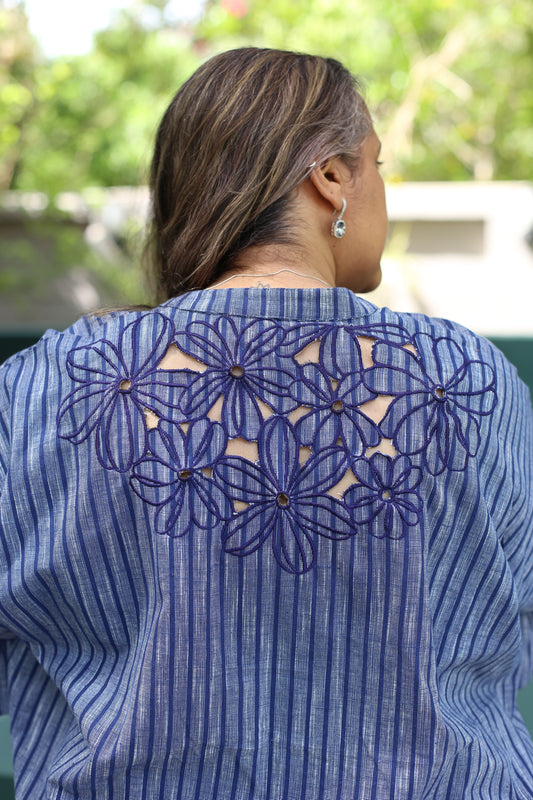 Top with embroidered back