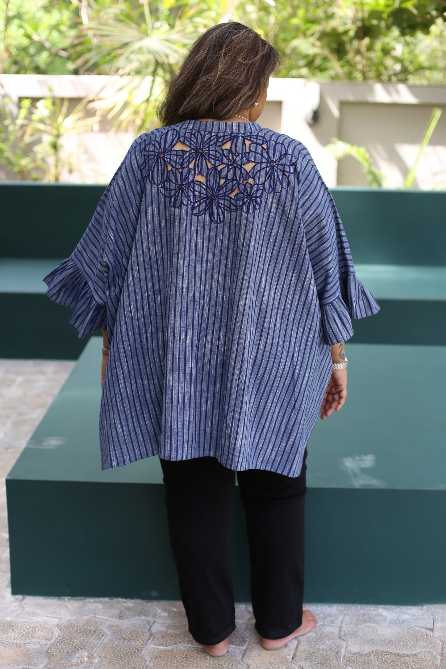 Top with embroidered back